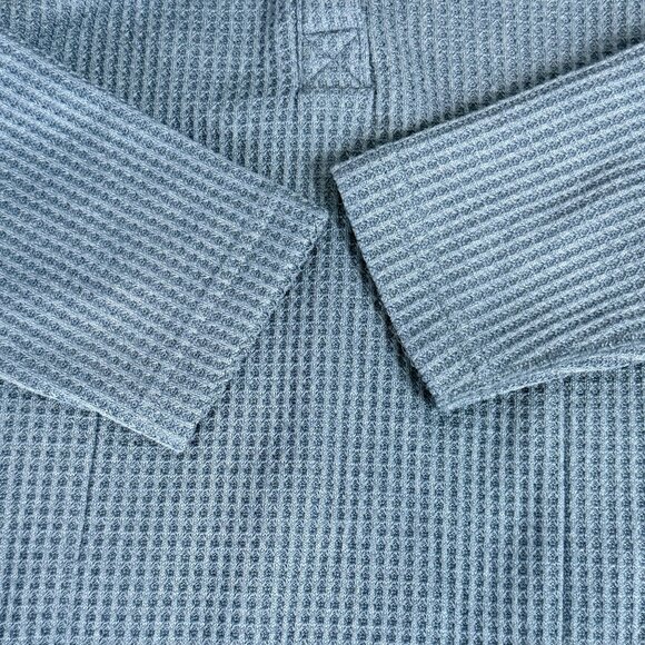 Toad&Co Hoodie Dress Womens M Blue Recycled Polyester Bitterroot Long Sleeves - Picture 8 of 9